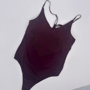 TALULA by Aritzia Mesh Lace Bodysuit with adjustable Straps